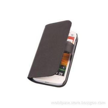 Black HTC Leather Phone Case for HTC ONE SV ONE ST T528T ,
